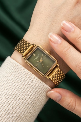 Reloj de cuarzo de acero - Dorado y negro