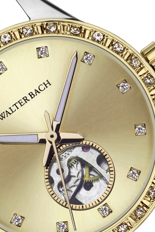Reloj automático de acero - Plateado y dorado