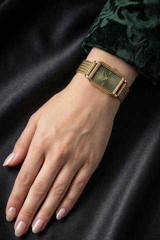 Reloj de cuarzo de acero - Dorado y negro