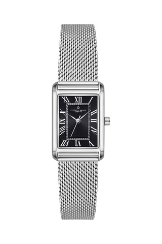 Reloj de cuarzo de acero - Plateado y negro - Frederic Graff