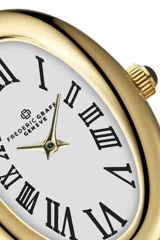 Reloj de cuarzo de acero - Dorado y blanco