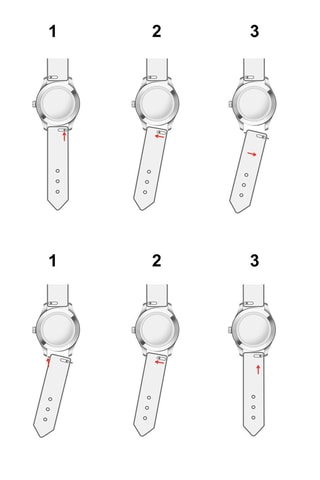 Reloj de cuarzo de acero chapado en ion de plata - Frederic Graff