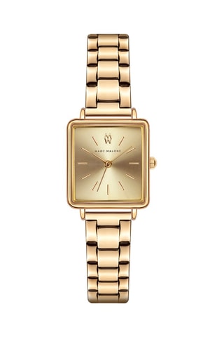 Reloj de cuarzo de acero - Dorado - Marc Malone