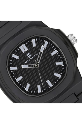 Reloj de cuarzo de policarbonato - Negro