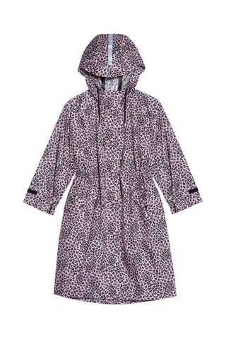 Trench à capuche - Rose et noir