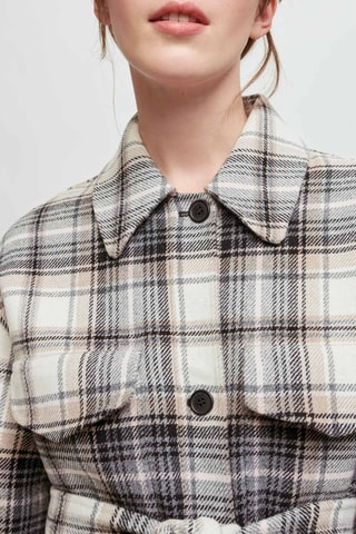 Manteau en laine - Beige et bleu marine