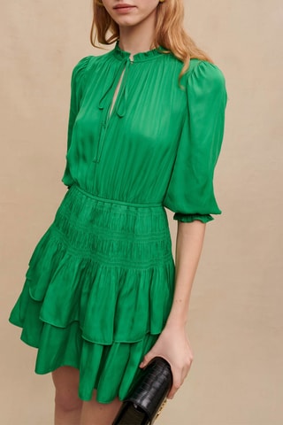 Robe volantée - Vert