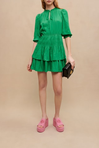 Robe volantée - Vert