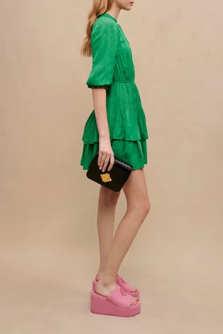Robe volantée - Vert