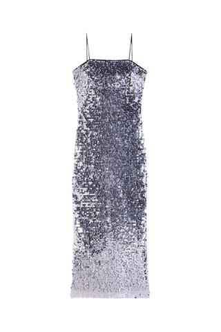 Robe midi - Argenté