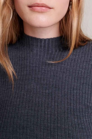 Robe pull en laine - Gris foncé