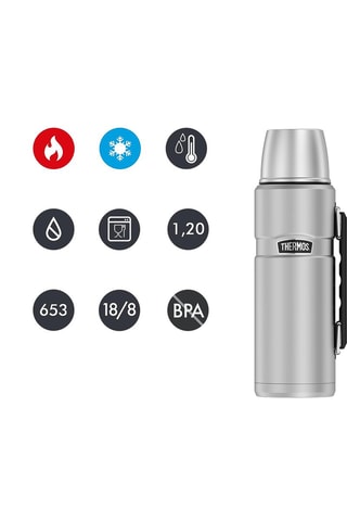 Bouteille isotherme en acier inoxydable King - 
 1,2 l