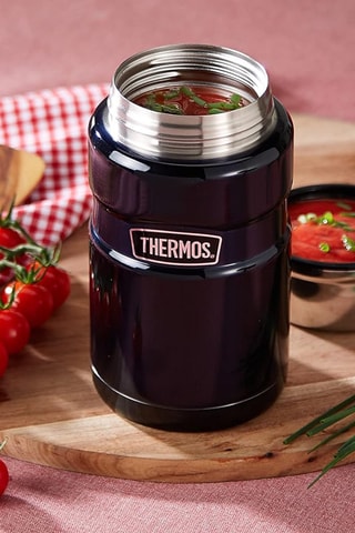 Porte-aliments isotherme en acier inoxydable King - 71 cl