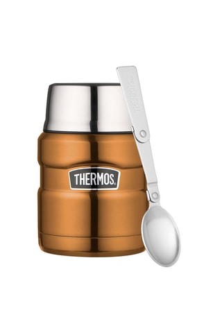 Porte-aliments isotherme et cuillère en acier inoxydable King  - 47 cl