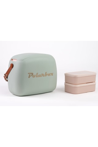 Glacière - Vert et vieux rose - 6 l