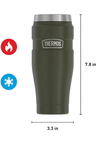 Mug de voyage isotherme en acier inoxydable King - 0,47 l