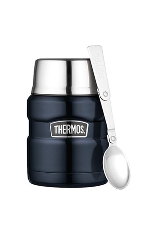Porte-aliments isotherme et cuillère en acier inoxydable King - 47 cl