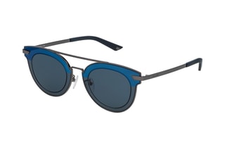 Lunettes de soleil homme - Catégorie 3 - Police - Bleu et gris