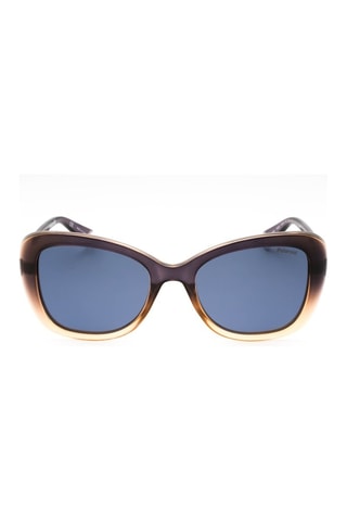 Lunettes de soleil polarisées femme - Catégorie 3 - Polaroid Core - Beige, bleu et doré