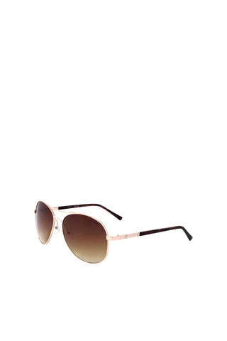 Lunettes de soleil femme - Catégorie 2 - Guess Factory - Doré et marron