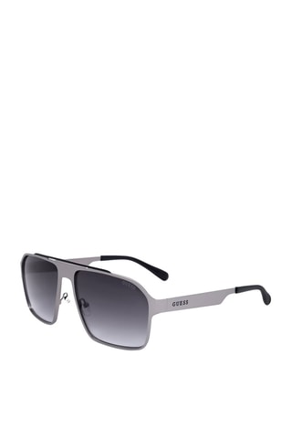 Lunettes de soleil homme - Catégorie 3 - Guess - Noir, argenté et gris