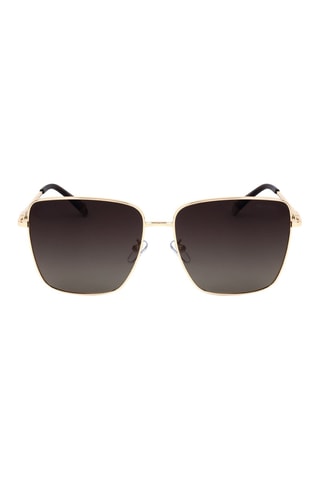 Lunettes de soleil polarisées femme - Catégorie 3 - Polaroid - Marron et doré