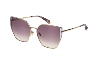 Lunettes de soleil femme - Catégorie 2 - Police - Rose et doré