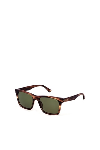 Lunettes de soleil homme - Catégorie 3 - Police - Vert et marron
