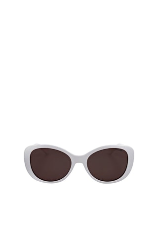 Lunettes de soleil polarisées femme - Catégorie 3 - Polaroid - Blanc et marron
