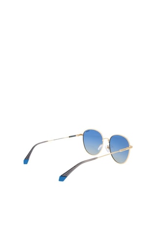 Lunettes de soleil polarisées femme - Catégorie 2 - Polaroid - Bleu et doré