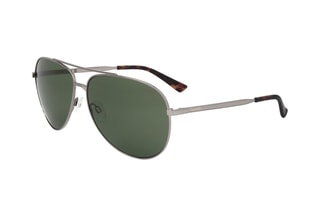 Lunettes de soleil homme - Catégorie 3 - Calvin Klein Collection - Marron et argenté