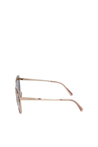 Lunettes de soleil femme ornées de cristaux Swarovski - Verres effet miroir - Catégorie 2 - Swarovski - Rose et doré