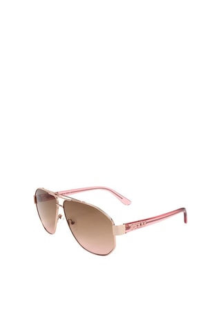 Lunettes de soleil femme - Catégorie 2 - Guess Factory - Marron et rose
