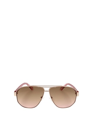 Lunettes de soleil femme - Catégorie 2 - Guess Factory - Marron et rose
