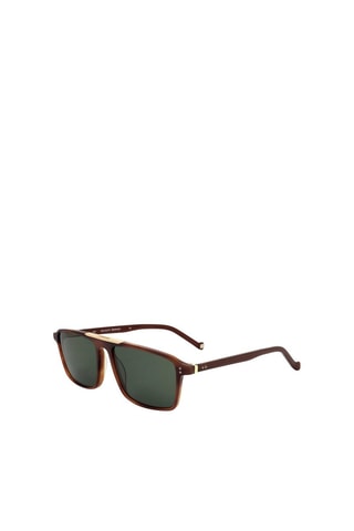 Lunettes de soleil homme - Catégorie 3 - Hackett Bespoke - Marron et doré