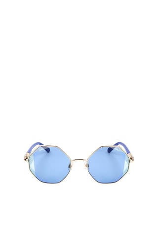 Lunettes de soleil ornées de cristaux Swaroski femme - Catégorie 2 - Swarovski - Bleu et doré