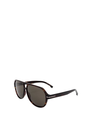 Lunettes de soleil homme - Catégorie 3 - Hugo Boss - Jaune, marron et gris