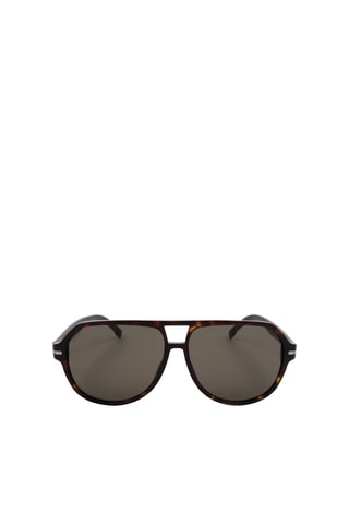 Lunettes de soleil homme - Catégorie 3 - Hugo Boss - Jaune, marron et gris