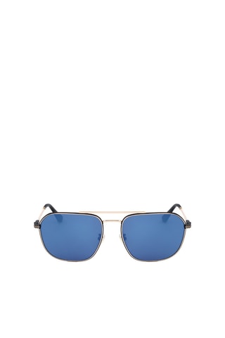 Lunettes de soleil homme - Catégorie 3 - Police - Bleu, doré et noir