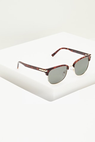 Lunettes de soleil polarisées homme - Catégorie 3 - Miel - Noir, argenté et gris