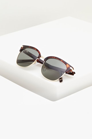Lunettes de soleil polarisées homme - Catégorie 3 - Miel - Noir, argenté et gris