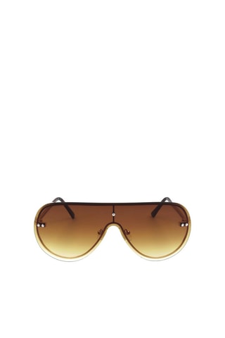 Lunettes de soleil femme - Catégorie 2 - Guess Factory - Marron et doré