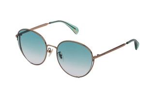 Lunettes de soleil femme - Catégorie 1 - Police - Doré