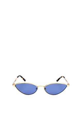Lunettes de soleil femme - Catégorie 2 - Karl Lagerfeld - Bleu, doré, jaune et marron