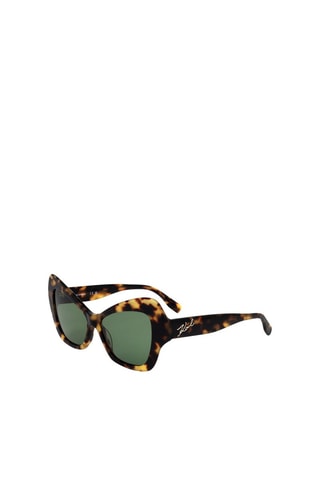 Lunettes de soleil femme - Catégorie 2 - Karl Lagerfeld - Doré, marron et vert