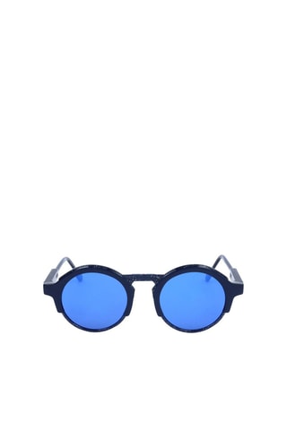 Lunettes de soleil mixte - Verres effet miroir - Catégorie 2 - Italia Independent - Noir et bleu