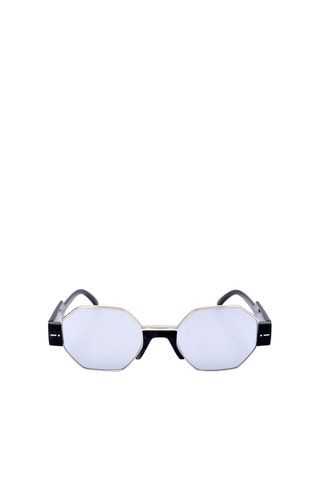 Lunettes de soleil mixte - Verres effet miroir - Catégorie 2 - Italia Independent - Noir et argenté