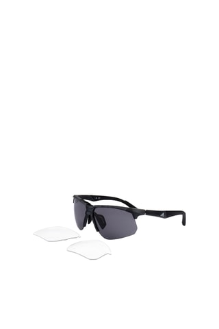 Lunettes de soleil homme - Verres correcteurs amovibles - Catégorie 3 - Adidas sport - Noir, rose et gris