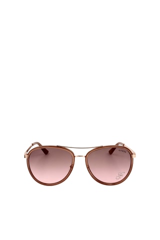 Lunettes de soleil femme - Catégorie 2 - Guess - Rouge, marron, rose et doré