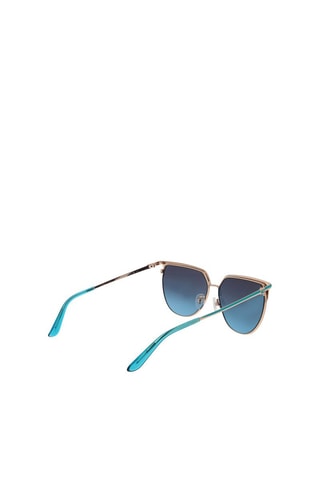 Lunettes de soleil femme - Catégorie 3 - Guess - Bleu et doré